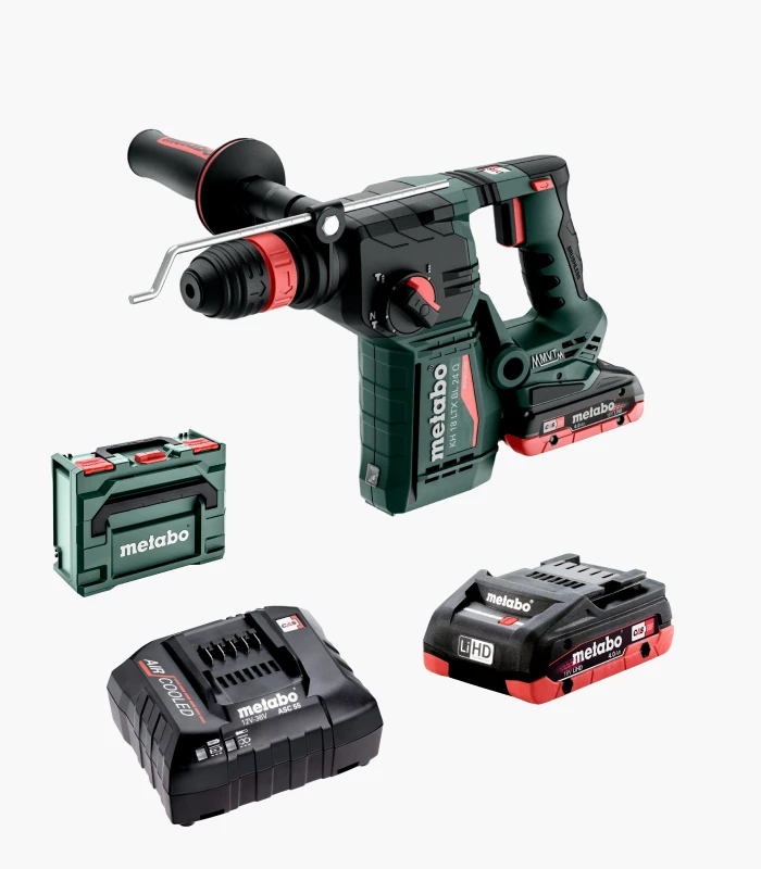 kh_18_ltx_bl_24_q Перфоратор акумуляторний Metabo KH 18 LTX BL 24 Q (2x4.0 Аг + ЗП + кейс) - Зображення 1