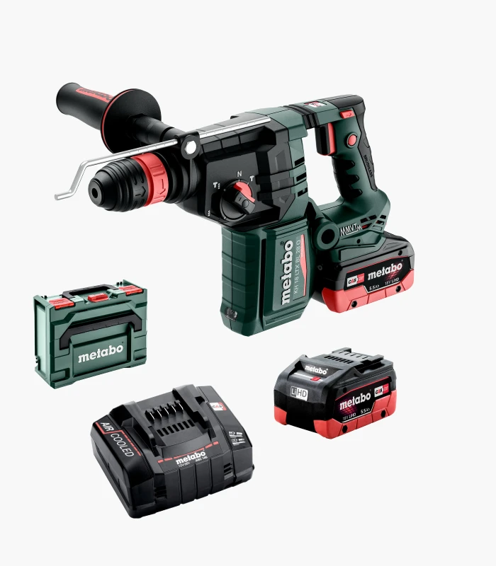 kh_18_ltx_bl_28_q Перфоратор акумуляторний Metabo KH 18 LTX BL 28 Q (2x5.5 Аг + ЗП + кейс) - Зображення 1