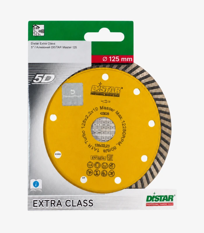 distar-master-125-mm Круг алмазний відрізний Distar Turbo Master Max 125×2,2×10×22,23 мм - Зображення 1