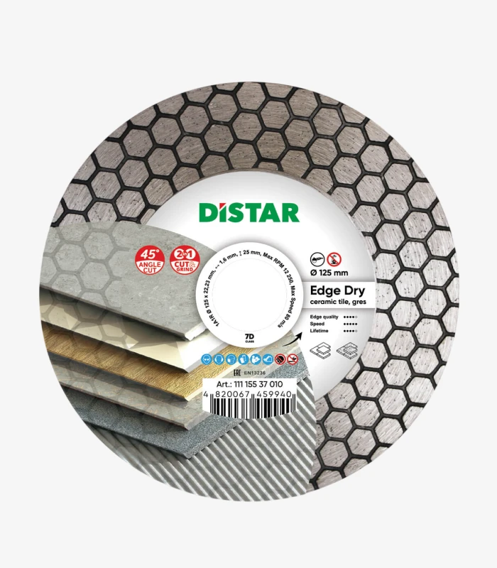distar-edge-dry-125-mm Круг алмазний відрізний Distar Edge Dry 125×1,6×25×22,23 мм (11115537010) - Зображення 1