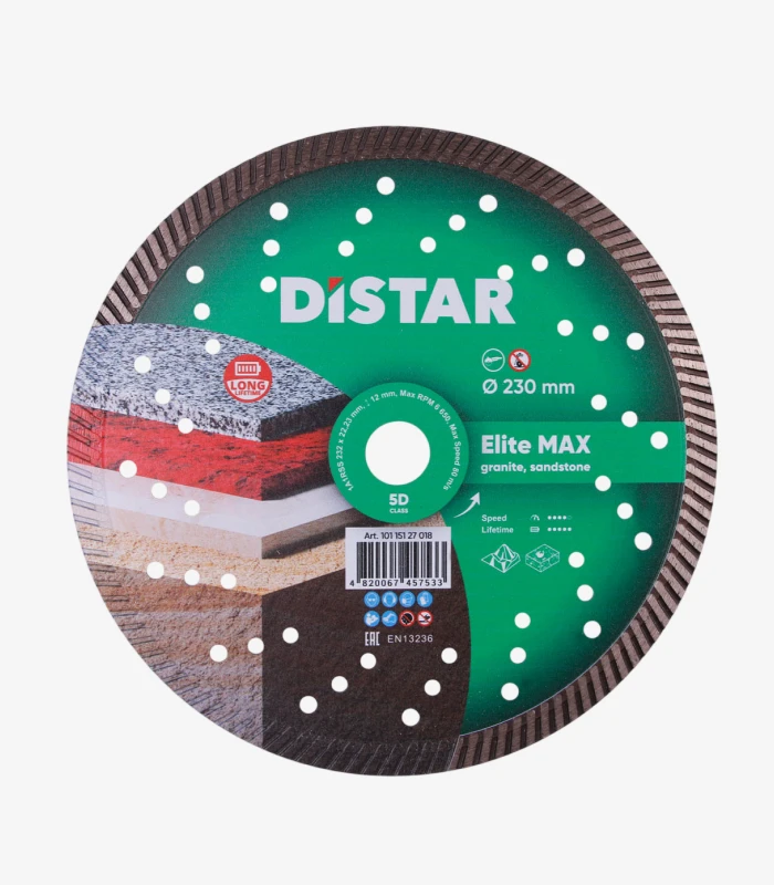 distar-elite-max-230-mm Круг алмазний відрізний Distar Turbo Elite Max 232×2,5×12×22,23 мм (10115127018) - Зображення 1