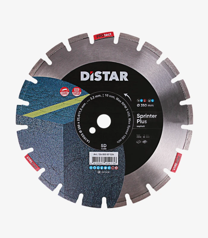 distar-sprinter-plus-350-mm Круг алмазний відрізний Distar Sprinter Plus 350×3,2×10×25,4-F4 мм (12485087024) - Зображення 1