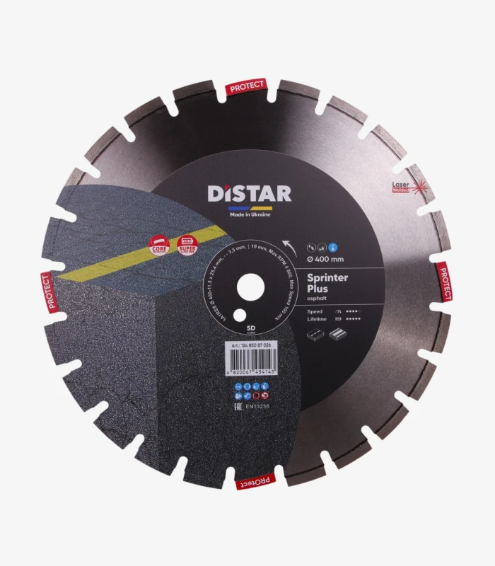 distar-sprinter-plus-400-mm Круг алмазний відрізний Distar Sprinter Plus 400×3,5×10×25,4-F4 мм (12485087026) - Зображення 1