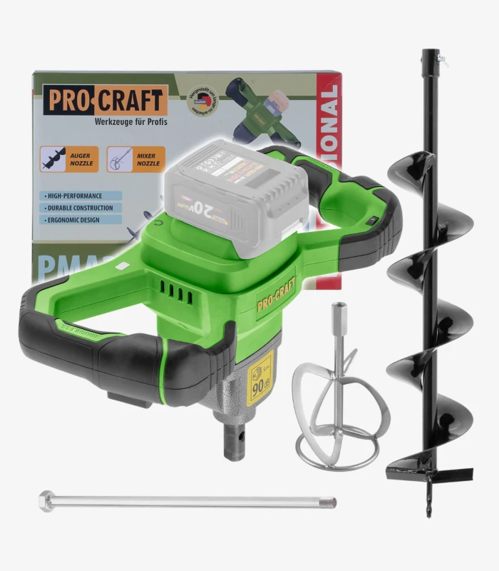 procraft-pma-20-bez-akum-zp Акумуляторний мотобур-міксер Procraft PMA20 (без АКБ та ЗП) - Зображення 1