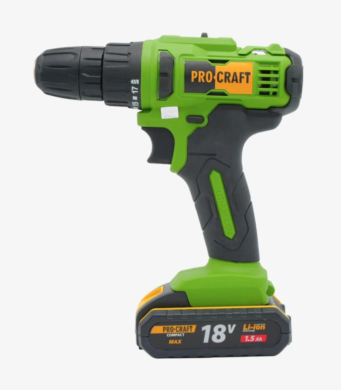 procraft-pa-18-c-compact Шуруповерт Procraft PA18C COMPACT (18В, 1.5Ач) - Зображення 1